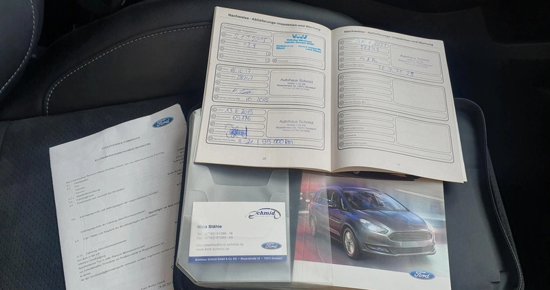 Ford S-Max cena 74900 przebieg: 137000, rok produkcji 2015 z Zielonka małe 781